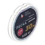 azor fishing леска зимняя, 30м, 0,08мм, 0,65кг, черная