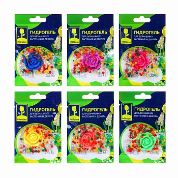 inbloom гидрогель для домашних растений и декора "шарики" с декорат.цветком, полимерный материал от магазина Барс