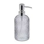 диспенсер для жидкого мыла тм vetta асти, 350мл, стекло + абс, 7,5x7,5x18,5см от магазина Барс