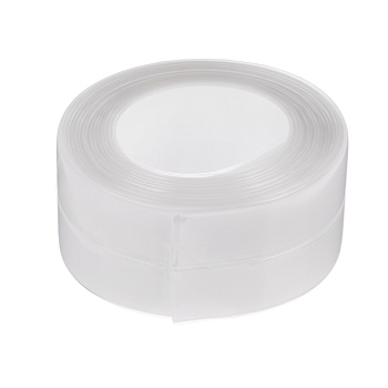 лента бордюрная, самоклеящаяся, 3,8х320см, акриловая, прозрачный