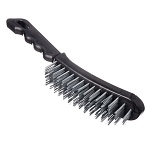 щетка металл.6-и рядная ермак с пластик. ручкой