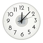 часы настенные интерьерные, прозрачное стекло, d-30см, 1xaa, ladecor chrono