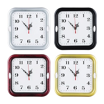 ladecor chrono часы настенные квадратные, 18,5 см, пластик, стекло, 1хаа, 4 цвета