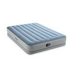 intex кровать надувная "queen dura-beam comfort" с usb-насосом fastfillqueen, 203x152x36 см, 64159