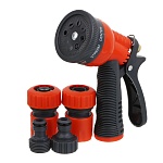 inbloom набор для полива (пистолет 8 реж- 1шт., 3/4" коннектор- 2шт., 1/2"-3/4" штуцер-1шт.) пп от магазина Барс