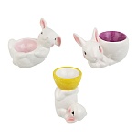 подставка для яйца тм ladecor 9x5,5x6 см, 3 вида