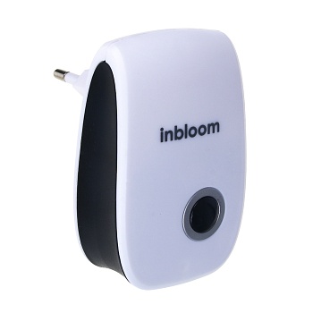 inbloom отпугиватель ультразвуковой 85х55х30мм, ас90-220v, 50hz, 5w, 15-22м2, abs от магазина Барс