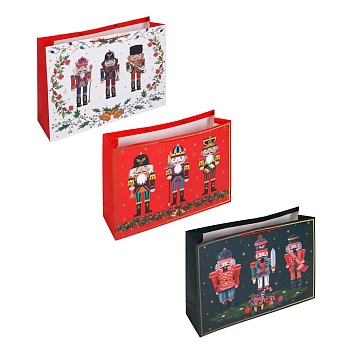 пакет тм сноу бум подарочный, 72x51x18см, бумага, арт.19, 3 дизайна