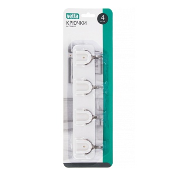 vetta крючки на планке, 4шт, wf-892 от магазина Барс
