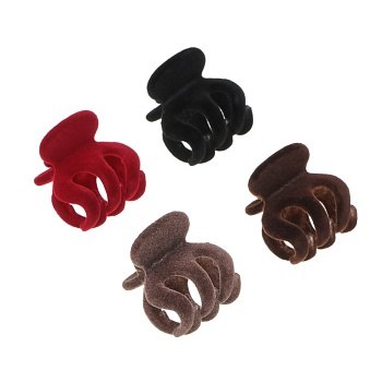 юниlook краб для волос, 3,5см, пластик, полиэстер, 4 цвета, acs-119