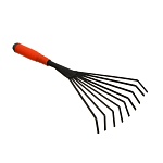 inbloom грабли веерные, 9 зубьев, 37.5х15см, pp, металл от магазина Барс