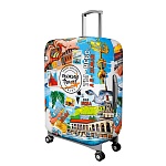 рыжий travel чехол для чемодана 22-25 дюймов, размер м, 2 дизайна