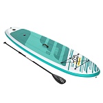 bestway комплект huaka'i, (весло, руч. насос, рюкзак, трос, плавник), 305х84х15см, 65346