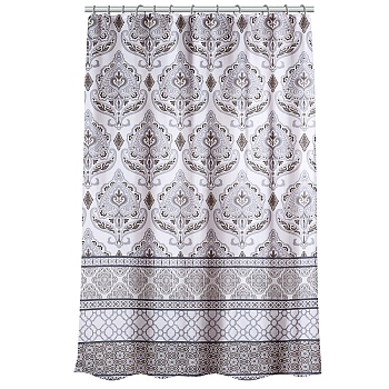 vetta шторка для ванной, с утяжелителем, полиэстер, 80 г/м2, 180х180см, орнамент, 002 от магазина Барс