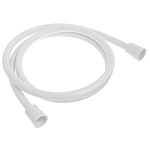 шланг для душа, 150см, 1/2"(имп)-1/2"(имп), пвх, пластик, белый