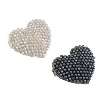 брошь сердце, 2,7см, сплав, 2 цвета, бж25-20