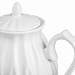 LEBEN Чайный набор электрический с чашками керамика 1,5 л, белый