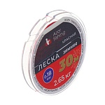 azor fishing леска зимняя, 30м, 0,18мм, 2,65кг, красная