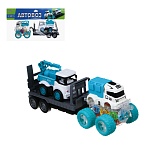 игроленд автовоз с машинкой, свет, инерция, 3хlr44, резина, abs, 34х8,3х20 см, 6 диз интернет-магазин «Барс»