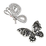 брошь бабочка, сплав, 2 дизайна, бж25-21