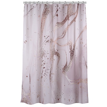 vetta шторка для ванной, с утяжелителем, полиэстер, 90 г/м2, 180x200см, мрамор, 048 от магазина Барс