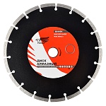 рокот диск алмазный отрезной сегментный 230х22,2мм (мокрая и сухая резка) бетон,кирпич,известняк.