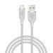 BY Кабель для зарядки Elite Micro USB, 3А, 1м, Быстрая зарядка QC3.0, 100см, серый