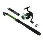 azor fishing набор доночника,спиннинг 2,1м,катушка с леской,бубенчик,оснастка с кормушкой и крючками