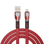 by кабель для зарядки графика micro usb, 1м, быстрая зарядка qc3.0, штекер металл, красный от магазина Барс