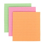 набор салфеток для уборки тм vetta, 3 шт., 15х15 см., целлюлоза, 3 цвета