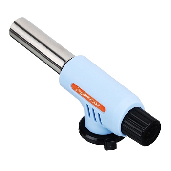 горелка газовая 15х4х5,5 см, чингисхан с пьезорозжигом, цанговый захват, широкое сопло. от магазина Барс