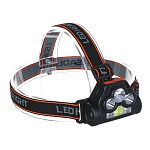 ермак фонарь налобный, xpe+led, 6 режимов, 600мач, красный свет, 75х55х38 мм
