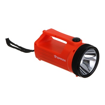 ермак фонарь-прожектор, 1 led + cob, 2 режима, 1200 мач, 6x12x7см