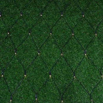 inbloom гирлянда эл. сеть на солн. батарее, 96led,1.5х1.5м,шампань,2 реж, пвх зел,2v120ma, 1.2v800ma от магазина Барс