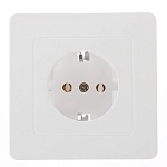 розетка скрытой установки intro style с заз. 2p+e schuko, 16а-250в, ip20, су, 7-202-01, белый от магазина Барс