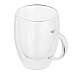 Кружка с двойными стенками тм MILLIMI Симпл, 350мл, стекло