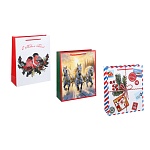 пакет тм сноу бум подарочный, 26x32x10см, бумага, арт.29, 3 дизайна