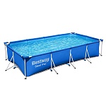 bestway прямоугольный бассейн, 400х211х81см, 5700л, 56424