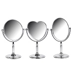 юниlook зеркало настольное, пластик, стекло, 16-17,5x26-28,5см, 3 дизайна