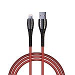 by кабель для зарядки богатырь ip, 2.4а, 1м, быстрая зарядка, штекер металл, красный от магазина Барс