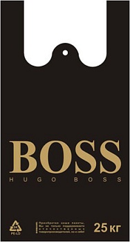 пакет "майка" пнд 30*55 boss черный /1000