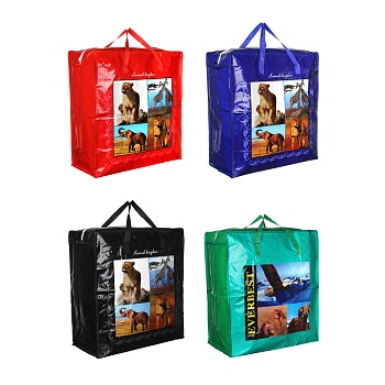 сумка хозяйственная тм vetta, 50х55х25см, 68 литров, до 6кг, полипропилен, 4 дизайна от магазина Барс