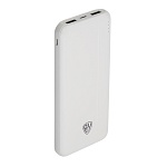 аккумулятор мобильный by 10000мач, 2xusb-a, 1xusb-c, 1xmicro-usb, ребристый, 10w, белый от магазина Барс