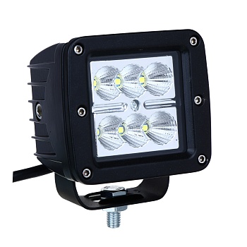 ng фара светодиодная 18w (6 cree), рассеиваемый поток, белый свет