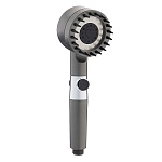 лейка для душа с массажным эффектом, 3 режима, с фильтром очистки воды, графит