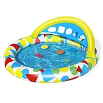 bestway бассейн детский splash & learn, 120x117x46см, 52378