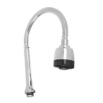 излив смесителя для кухни, гибкий, 50см, сталь, epdm