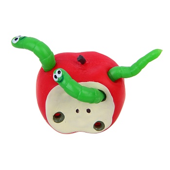 игроленд игрушка антистресс-головоломка "яблочко с червячками", tpr, 5,5х5см