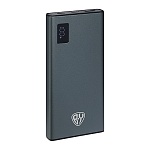 аккумулятор мобильный by 10000мач, 1xusb-a, 2xusb-c, 20w, 3a, металл, серый от магазина Барс