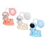 светильник led 3 в 1 "астронавт", usb, абс пластик, 13х7,5х30см, 3 цвета